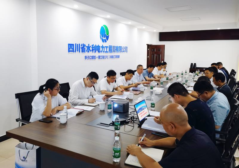 集團總工程師黃永沾一行蒞臨亭子口一期EPC第Ⅰ標(biāo)工程調(diào)研檢查工作